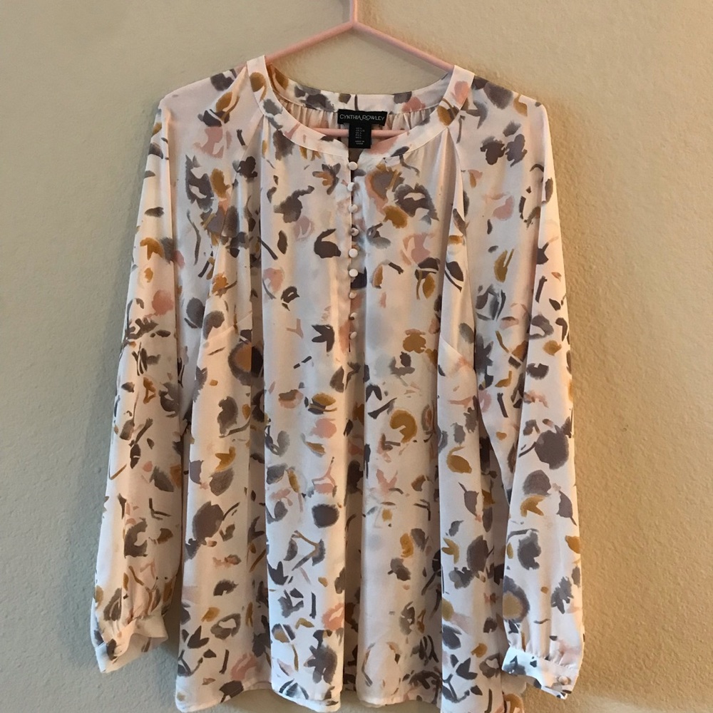 Long Sleeve Cynthia Rowley Blouse